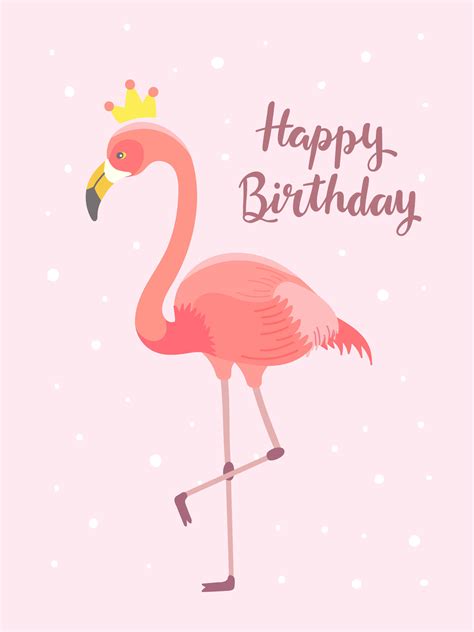 Flamingo Birthday Card Printable